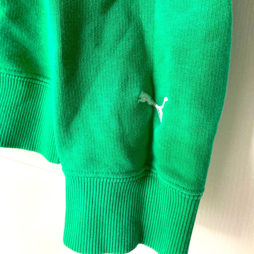 Puma Green Hooded Sweatshirt - Picture 3 of 4